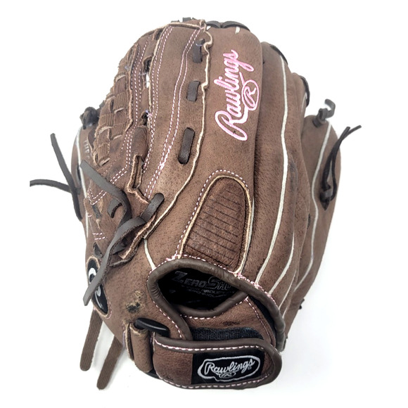 Rawlings FP120PC Fastpitch Leather Glove LHT 12” Pink Stitch Softball - Picture 1 of 5